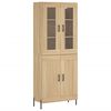 vidaXL Sk&aacute;pur Sonoma Eikarlitur 69,5x34x180 cm Samsettur Vi&eth;ur