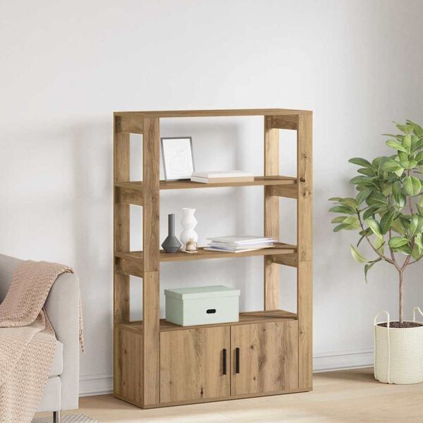 vidaXL Vi&eth;beinteyfla handverkseik 30 x 80 x 119.5 cm Samsettur vi&eth;ur