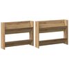 vidaXL Sk&oacute;knask&aacute;pur 2 pcs Artisan Eik 81 x 18 x 60 cm Samsettur vi&eth;ur