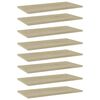 805241 vidaXL Bookshelf Boards 8 pcs Sonoma Oak 60x30x1,5 cm Chipboard