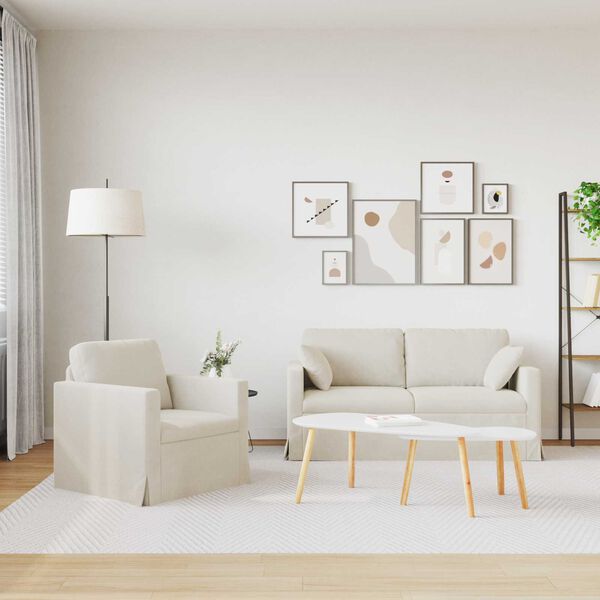 vidaXL S&oacute;fi 2 pcs Rj&oacute;malitur 158 x 78 x 80 cm Flauel