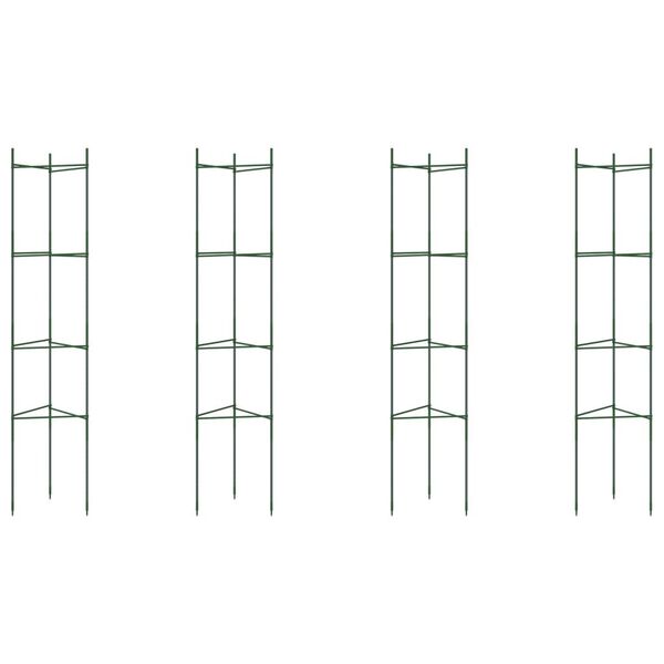 vidaXL T&oacute;matagrind 4 stk. 154 cm St&aacute;l og PP