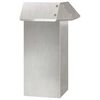 vidaXL Sniglafence Silfur 13,5 x 13,5 x 25 cm Ry&eth;fr&iacute;tt St&aacute;l