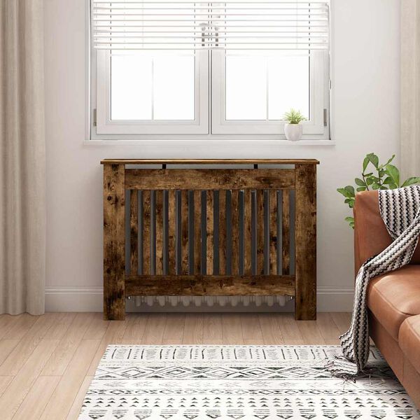 vidaXL Hitarak&aacute;pa Rau&eth;-eik 112 x 19 x 81,5 cm Samsettur vi&eth;ur