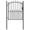 vidaXL Gir&eth;ingartyr&eth;i me&eth; oddum EMMEN 150 x 100 cm Duftlita&eth; st&aacute;l Gr&aacute;r