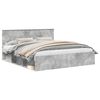 vidaXL Ramsv&iacute;k me&eth; h&ouml;fu&eth;gafl B&eacute;ton 180 x 200 cm Samsettur vi&eth;ur