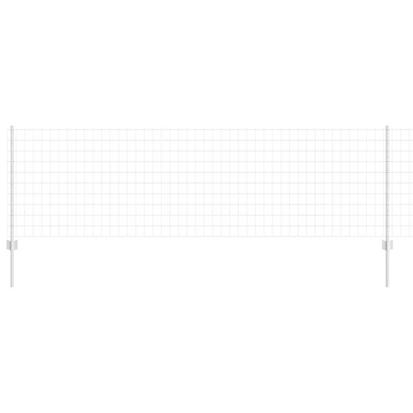 vidaXL Gir&eth;ing me&eth; p&oacute;st Silfur 0,8 x 10 m St&aacute;l