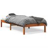 vidaXL R&uacute;mgrind &aacute;n D&yacute;nu Vaxbr&uacute;nn 90x190 cm Gegnheil Fura