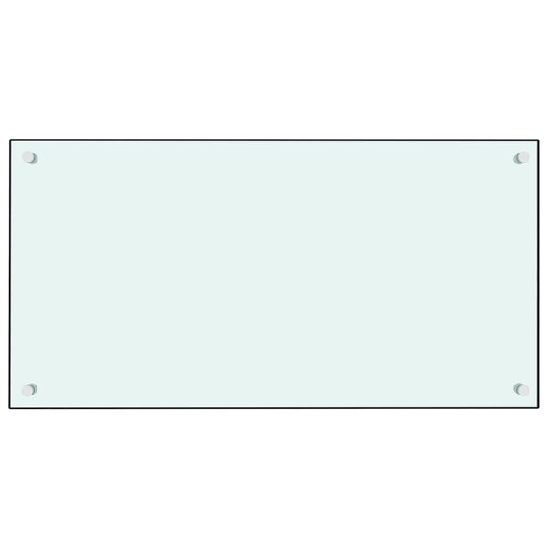 vidaXL Eldh&uacute;svegg&thorn;il 2 stk. 80x50 cm Hv&iacute;tt Hert Gler