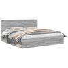 vidaXL Ramsv&iacute;k me&eth; h&ouml;fu&eth;gafl Gr&aacute;r Sonoma 200 x 200 cm Solid furuhikk