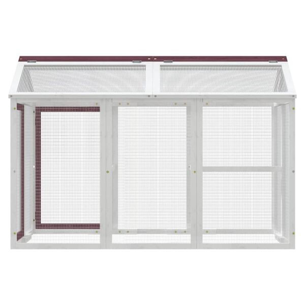 vidaXL Hlaupab&uacute;r Mokkabr&uacute;nt 141x94x104 cm Gegnheill Furuvi&eth;ur