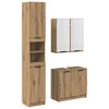 vidaXL Ba&eth;herbergi sk&aacute;pur sett 3 pcs Artisan Eik Samsettur vi&eth;ur