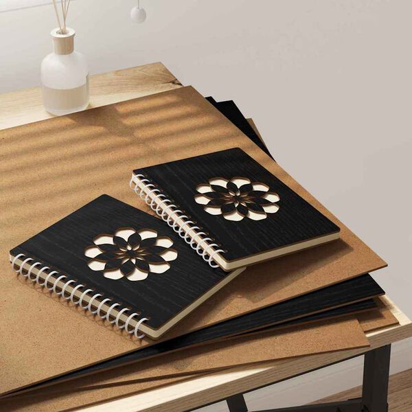 vidaXL Skreyting spj&ouml;ld 50 pcs Svartur Eik 40 x 60 x 0.27 cm