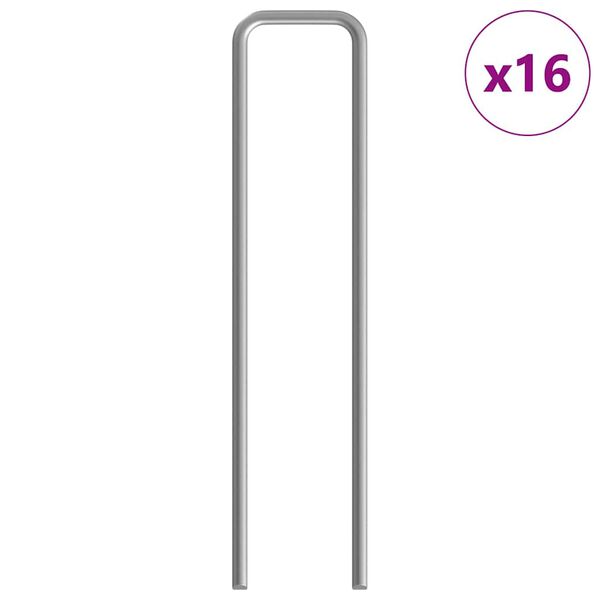 vidaXL Kanínubúrið Silfur 400 x 78 x 78 cm Galvaniserad stál