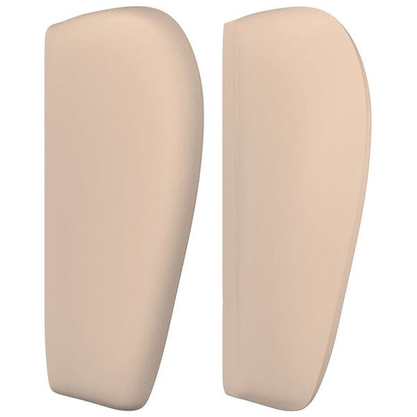 vidaXL Höfðagafl með Eyrum Cappuccino 83x23x78/88 cm Gervileður