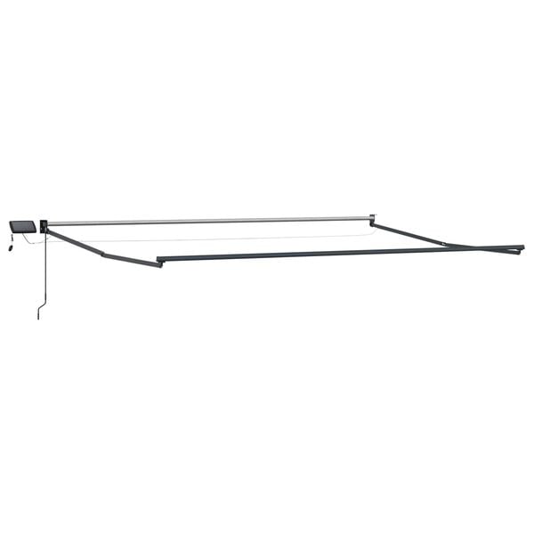 vidaXL Handvirkar mark&iacute;sur me&eth; LED l&yacute;singu Hv&iacute;t 4 x 2 m