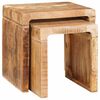 vidaXL Innskotsbor&eth; 2 pcs Br&uacute;nn 46 x 40 x 46 cm Hart mang&oacute;tr&eacute;