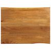 vidaXL Bor&eth;plata 110x80x2,5cm N&aacute;tt&uacute;rulegum Br&uacute;num Gegnheill Mang&oacute;vi&eth;ur