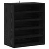 vidaXL Sk&oacute;knask&aacute;pur Svartur Eik 60 x 35 x 70 cm Samsettur vi&eth;ur