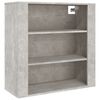 vidaXL Veggsk&aacute;pur Steypugr&aacute;r 80x33x80 cm Samsettur Vi&eth;ur