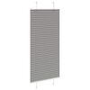 vidaXL Pleated Blind Antracite 55x100 cm Efni Breidd 54,4 cm Polyester