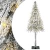 vidaXL J&oacute;latr&eacute; me&eth; 300 LED me&eth; standi Hv&iacute;tt 210 cm PE og St&aacute;l