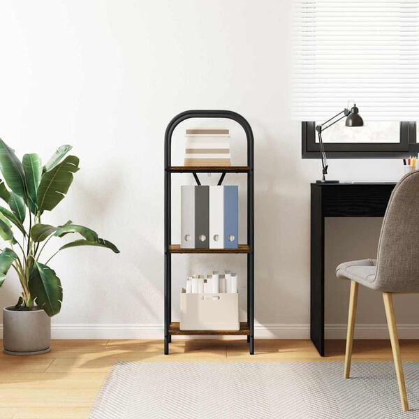 vidaXL Hilla Rau&eth;-eik 40 x 30 x 109 cm Samsettur vi&eth;ur