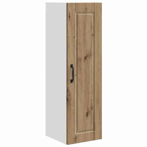 vidaXL Eldh&uacute;s sk&aacute;pur Artisan Eik 30 x 31 x 100 cm Samsettur vi&eth;ur