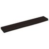 vidaXL Vegghilla D&ouml;kkbr&uacute;n 60x10x2 cm Me&eth;h&ouml;ndlu&eth; Gegnheil Eik