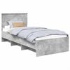 vidaXL Ramsv&iacute;k me&eth; h&ouml;fu&eth;gafl Steingri&eth; 120 x 123 cm Samsettur vi&eth;ur