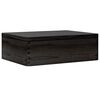 vidaXL Tr&eacute;kassi me&eth; loki Svartur 40x30x13 cm Solid Wood Pine