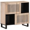 vidaXL Skenkur 80x34x75 cm Gegnheill Mang&oacute;vi&eth;ur