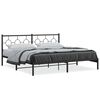vidaXL M&aacute;lmr&uacute;mgrind me&eth; H&ouml;fu&eth;gafli Sv&ouml;rt 193x203 cm