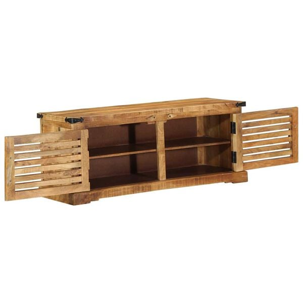 vidaXL Sk&oacute;knask&aacute;pur me&eth; hillu Br&uacute;nn 110 x 38 x 45 cm Hart mang&oacute;tr&eacute;