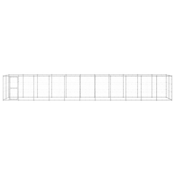 vidaXL &Uacute;tihundabyrgi Galvanh&uacute;&eth;a&eth; St&aacute;l 26,62 m&sup2;