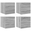 vidaXL vegghengdir sj&oacute;nvarpssk&aacute;par 4 stk Grey Sonoma 30,5x30x30 cm