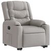 vidaXL Electric Stand up Recliner st&oacute;ll Cloud Grey Efni
