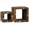 vidaXL TV einingar me&eth; hillu 2 pcs Marglitur Solid endurheimt tr&eacute;