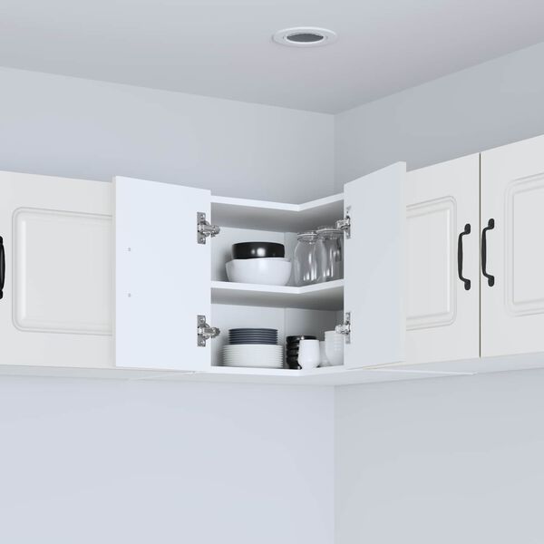 vidaXL Eldh&uacute;s sk&aacute;pur Kalmar Hv&iacute;tt 57 x 57 x 40 cm Samsettur vi&eth;ur