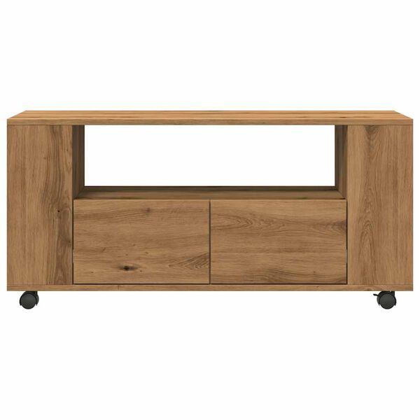 vidaXL sj&oacute;nvarpssk&aacute;pur me&eth; hj&oacute;lum Artisan Oak 102x34,5x43 cm