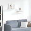 vidaXL Vegghengdar Hillur 2 stk. Eikarlitur & Hv&iacute;tur 40x23x3,8cm MDF