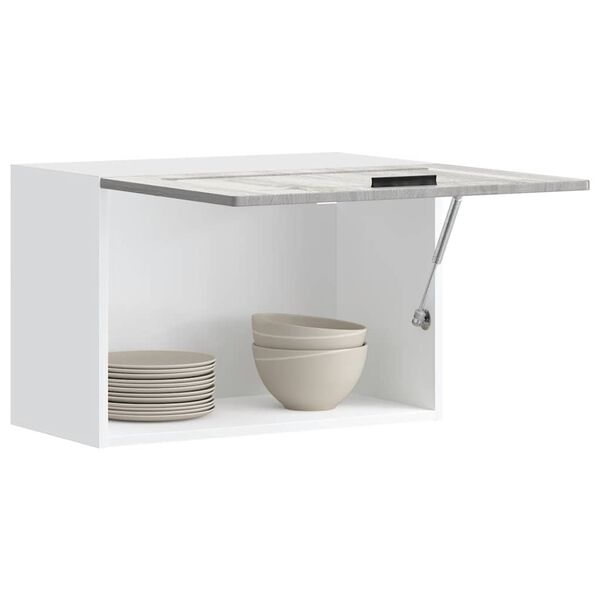 vidaXL Eldh&uacute;sveggsk&aacute;pur Porto Gr&aacute;r Sonoma Eik Samsettur Vi&eth;ur