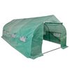 42911 vidaXL F&aelig;ranlegur Plastbraggi Gr&oacute;&eth;urh&uacute;s St&aacute;lrammi "Walk-In" 18 m&sup2;