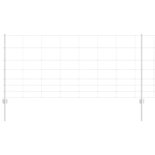 vidaXL Gir&eth;ing me&eth; p&oacute;st Silfur 1 x 50 m St&aacute;l