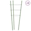 vidaXL Pl&ouml;ntustaurar me&eth; 3 Hringjum 5 stk. 60 cm St&aacute;l