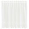 vidaXL Garnogard&iacute;na me&eth; gluggatj&ouml;ldum Bl&oacute;m Hv&iacute;tt 80 x 150 cm P&oacute;l&yacute;ester