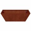 vidaXL Gar&eth;pl&ouml;ntukassi 5 pcs Rusty 50 x 50 x 15 cm Ve&eth;ra&eth; st&aacute;l