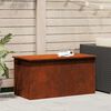 vidaXL Utandyra geymslukassi Rusty 100 x 50,5 x 50 cm St&aacute;l
