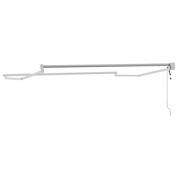 vidaXL Rafmagns afturkr&aelig;f skuggak&aacute;pugrind Hv&iacute;t 2,5 x 2 m &Aacute;l