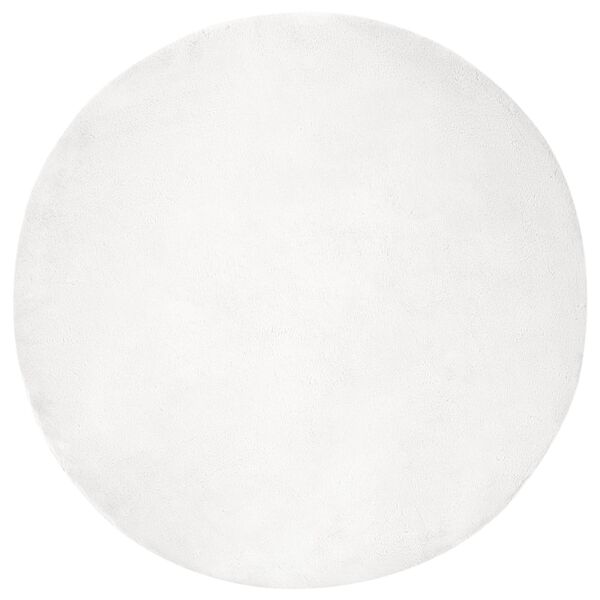 vidaXL Gervikaninufellsd&uacute;kur Olite Hv&iacute;tt &Oslash; 200 cm P&oacute;l&yacute;ester